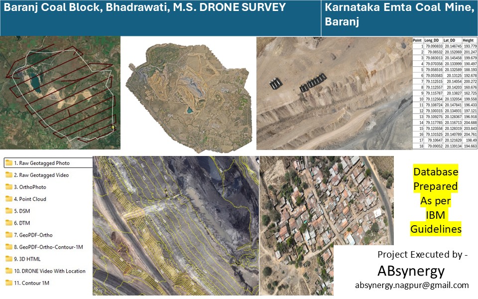 Baranj Coal Block, Bhadrawati — DRONE Survey — Vasudhayan project for Mining Sector Client