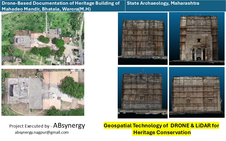 Drone-Based Documentation of Heritage Building of Mahadeo Mandir, Bhatala, Warora — Mandirayan ™ project for State Archaeology, Maharashtra