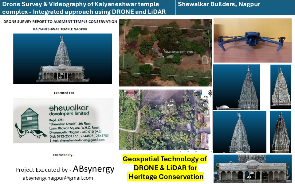 Drone Survey & Videography of Kalyaneshwar Temple Complex — Mandirayan ™ project for Shewalkar Builders, Nagpur